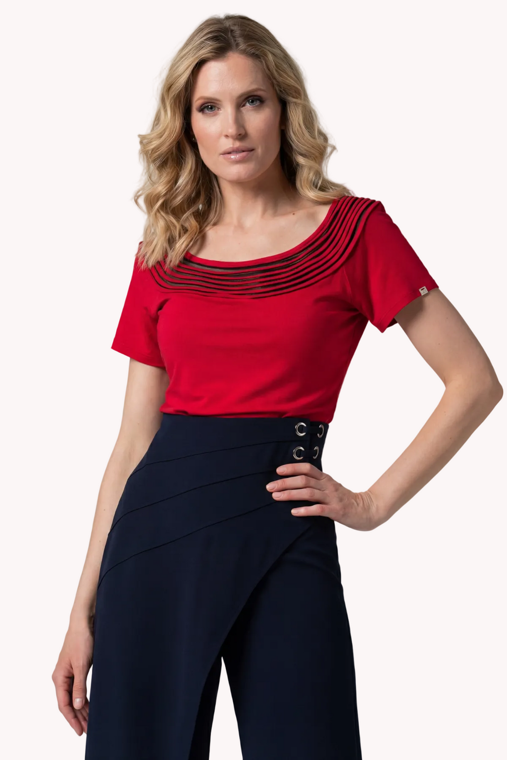 Red Business Blouse, Lola