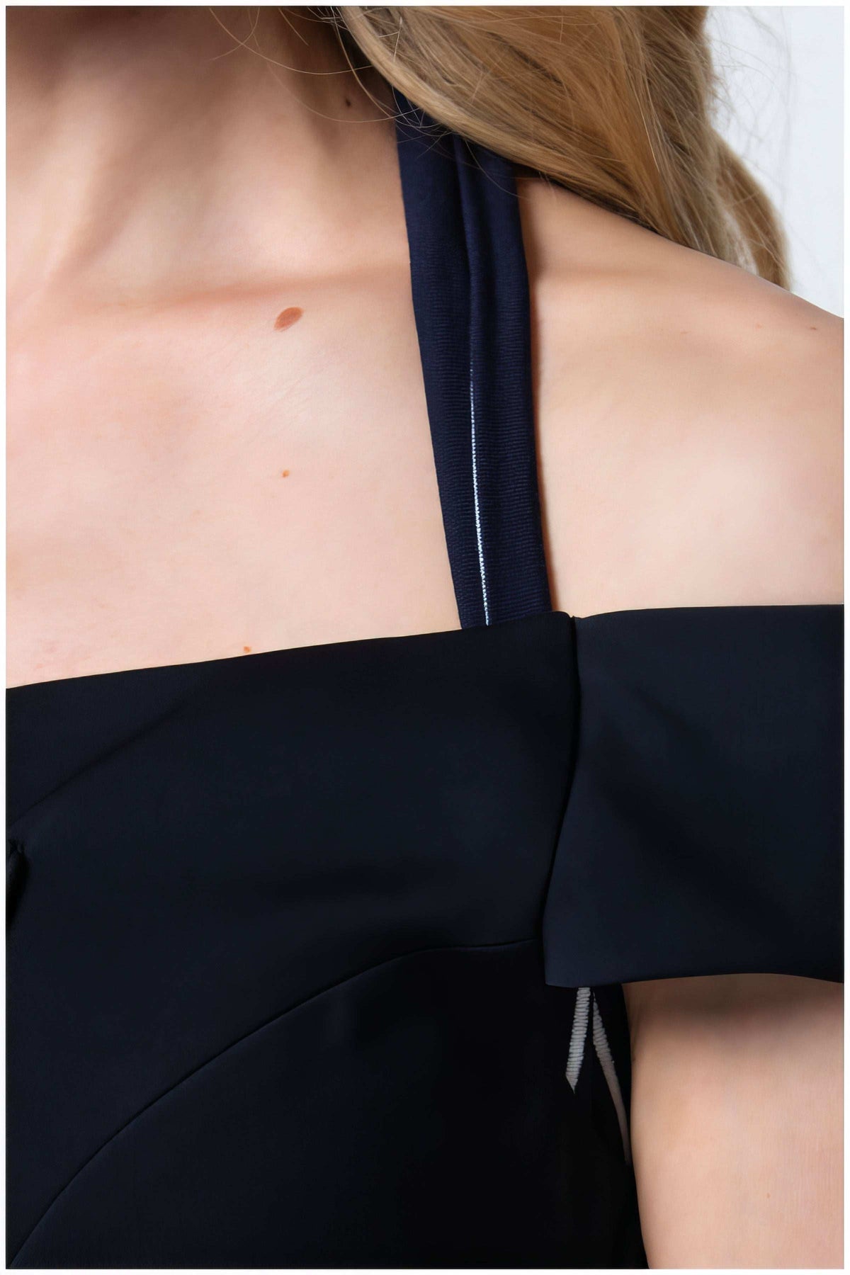 Navy Off-Shoulder Dress, Greta