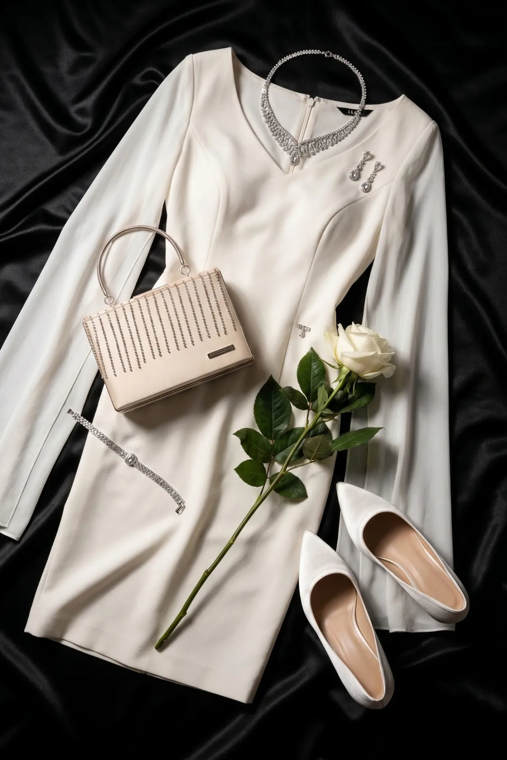 Ivory Short Dress, Rebeka