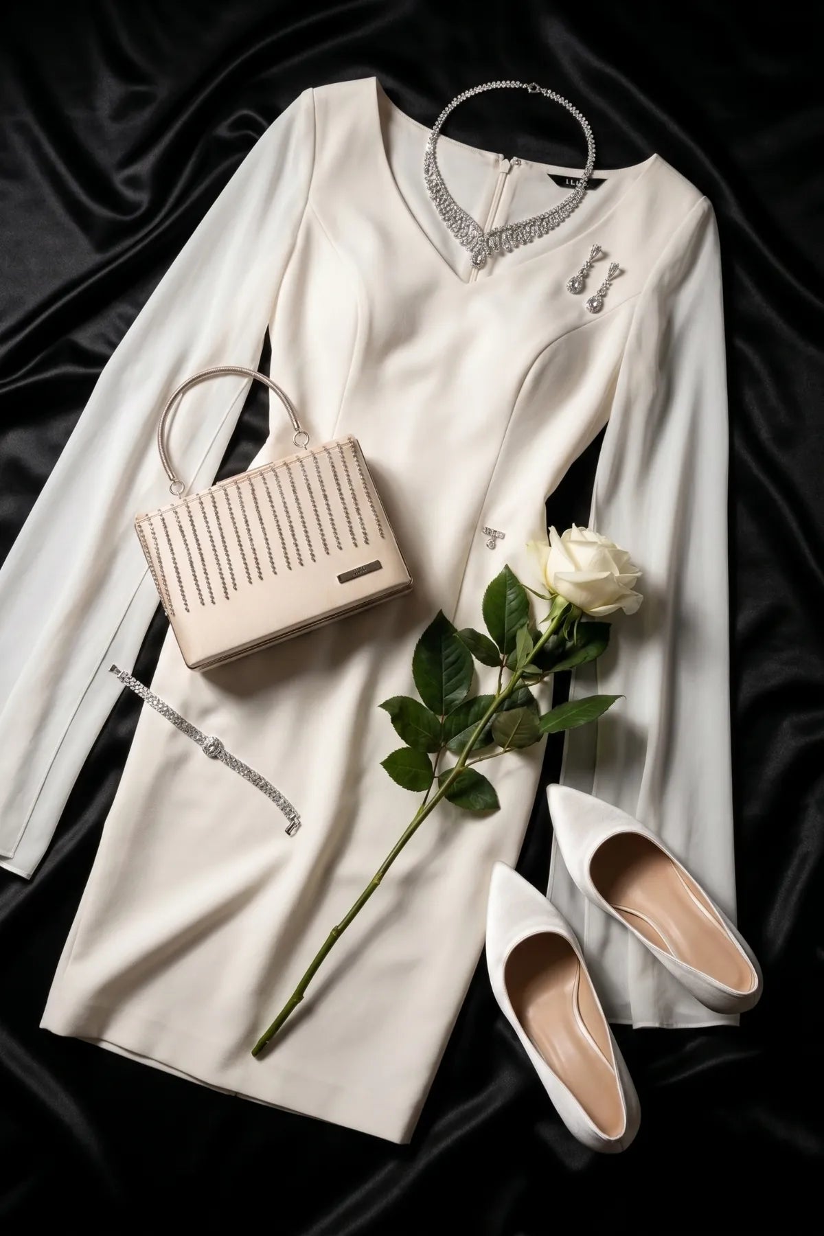 Ivory Short Dress, Rebeka