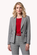Multicolor Houndstooth Tailored Blazer, Elena