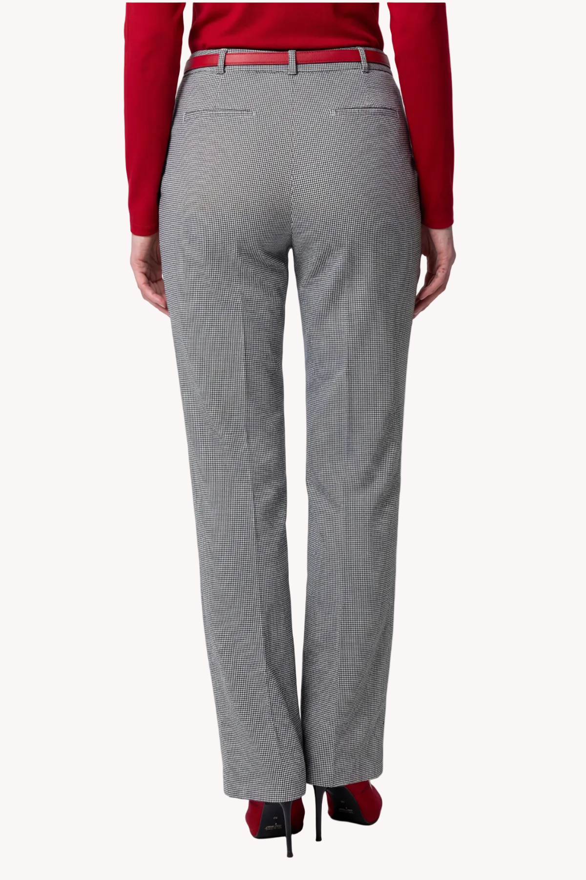 Multicolor Houndstooth Tailored Pants, Elena
