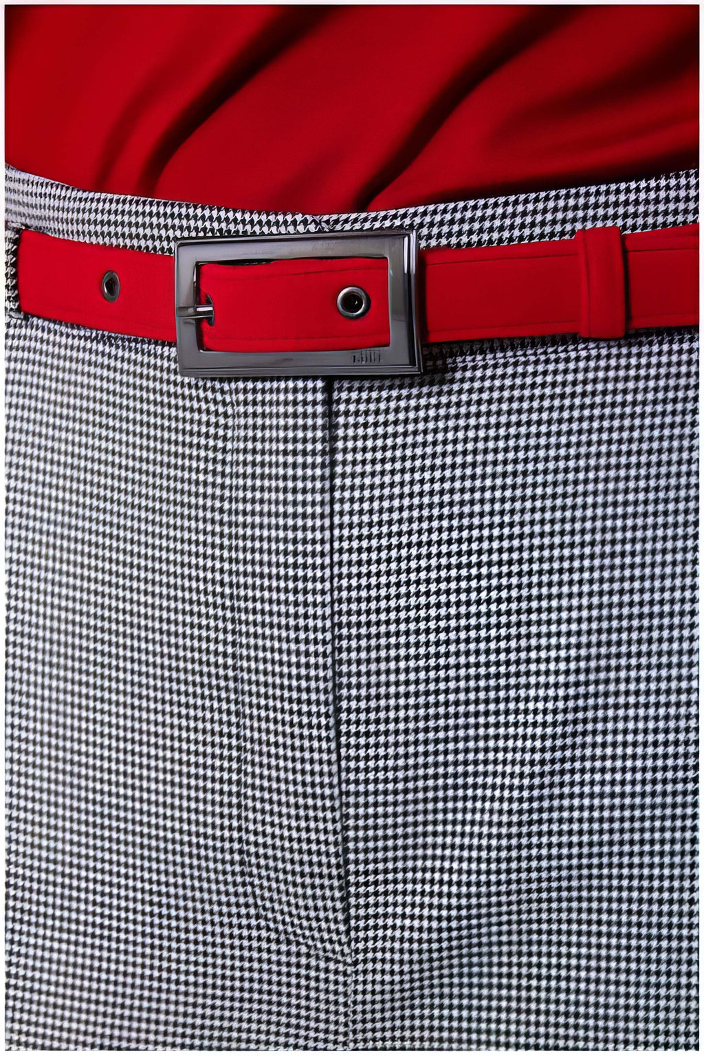 Multicolor Houndstooth Tailored Pants, Elena