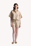 Boxy Shirt with Lace Set