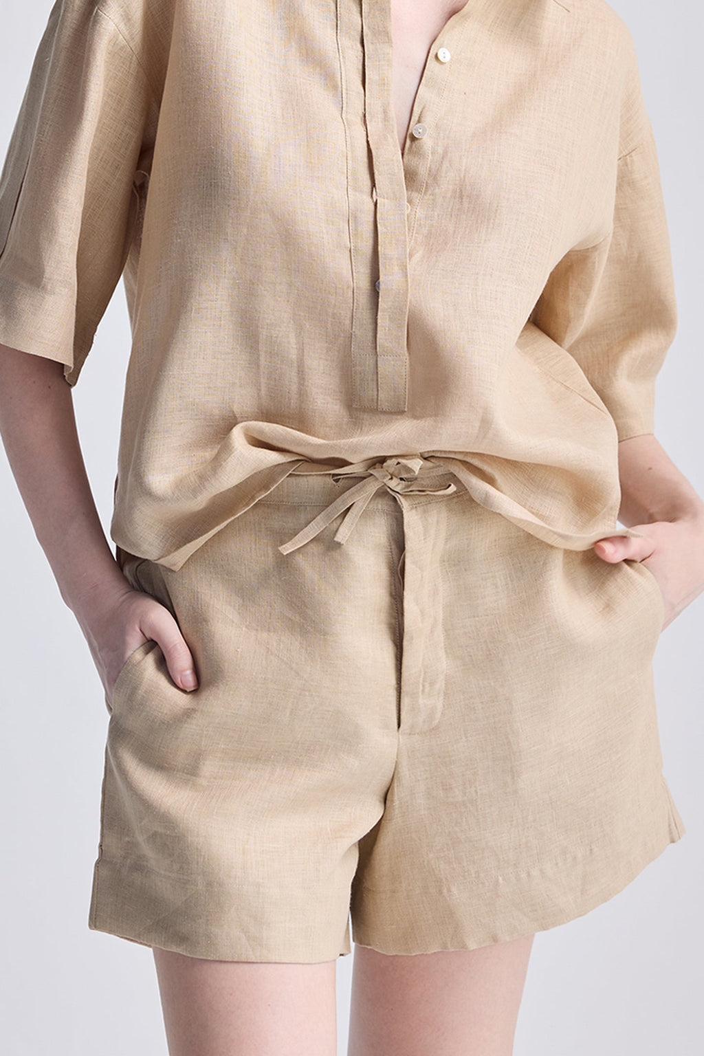 Boxy Shirt with Lace Set
