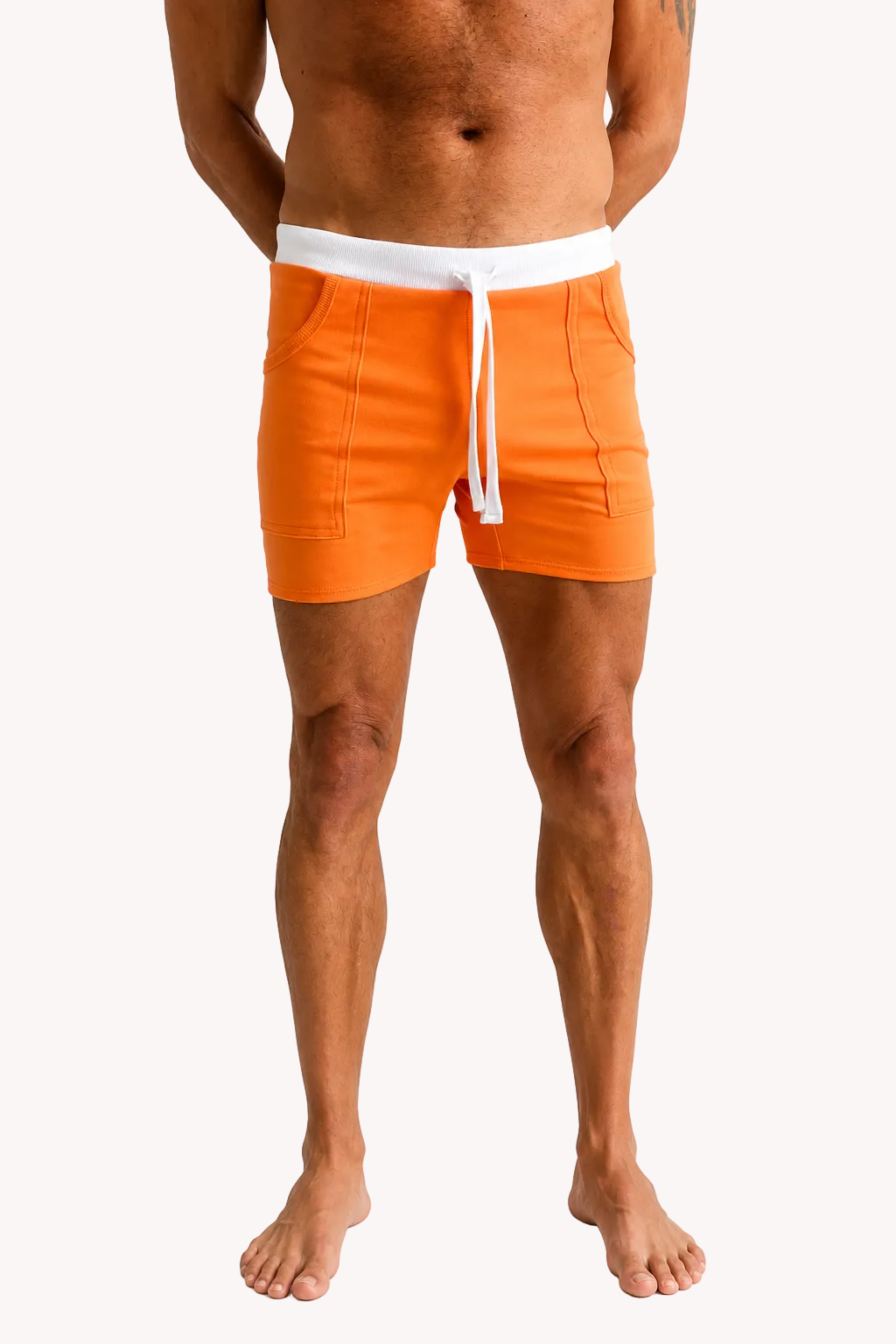 Transition Yoga Short (Orange w/White)