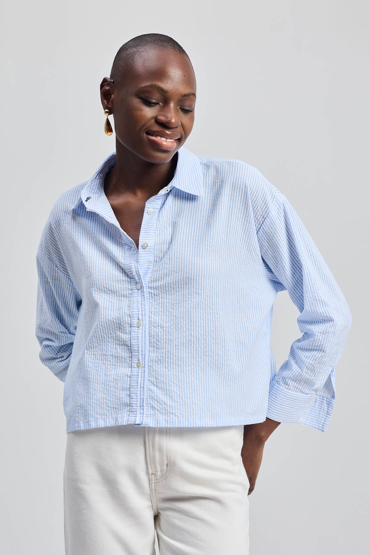 Crop it like its Hot Shirt in Stripes