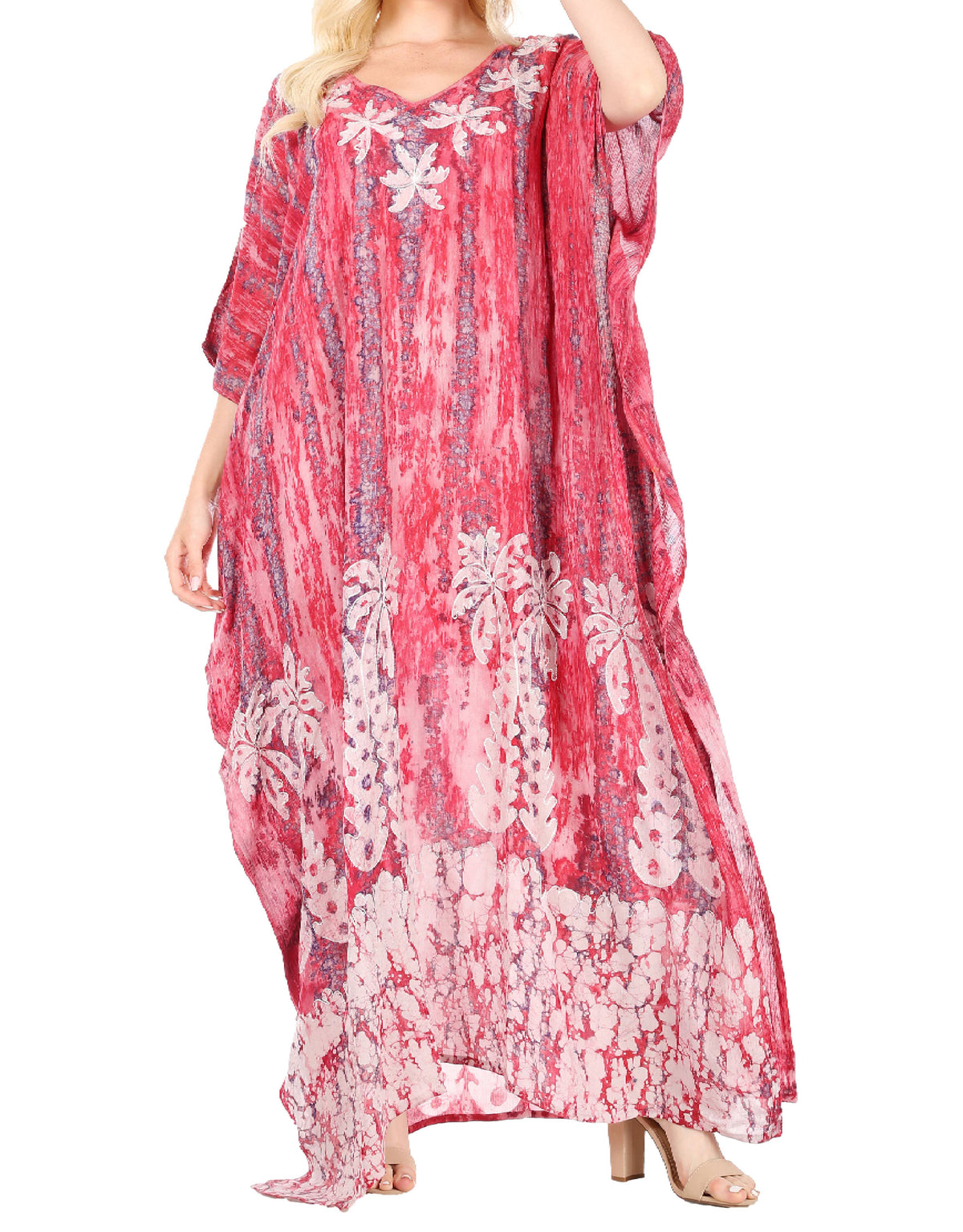 Sakkas Tacy Women's Boho Summer Maxi Dress for Casual or Lounge Wear