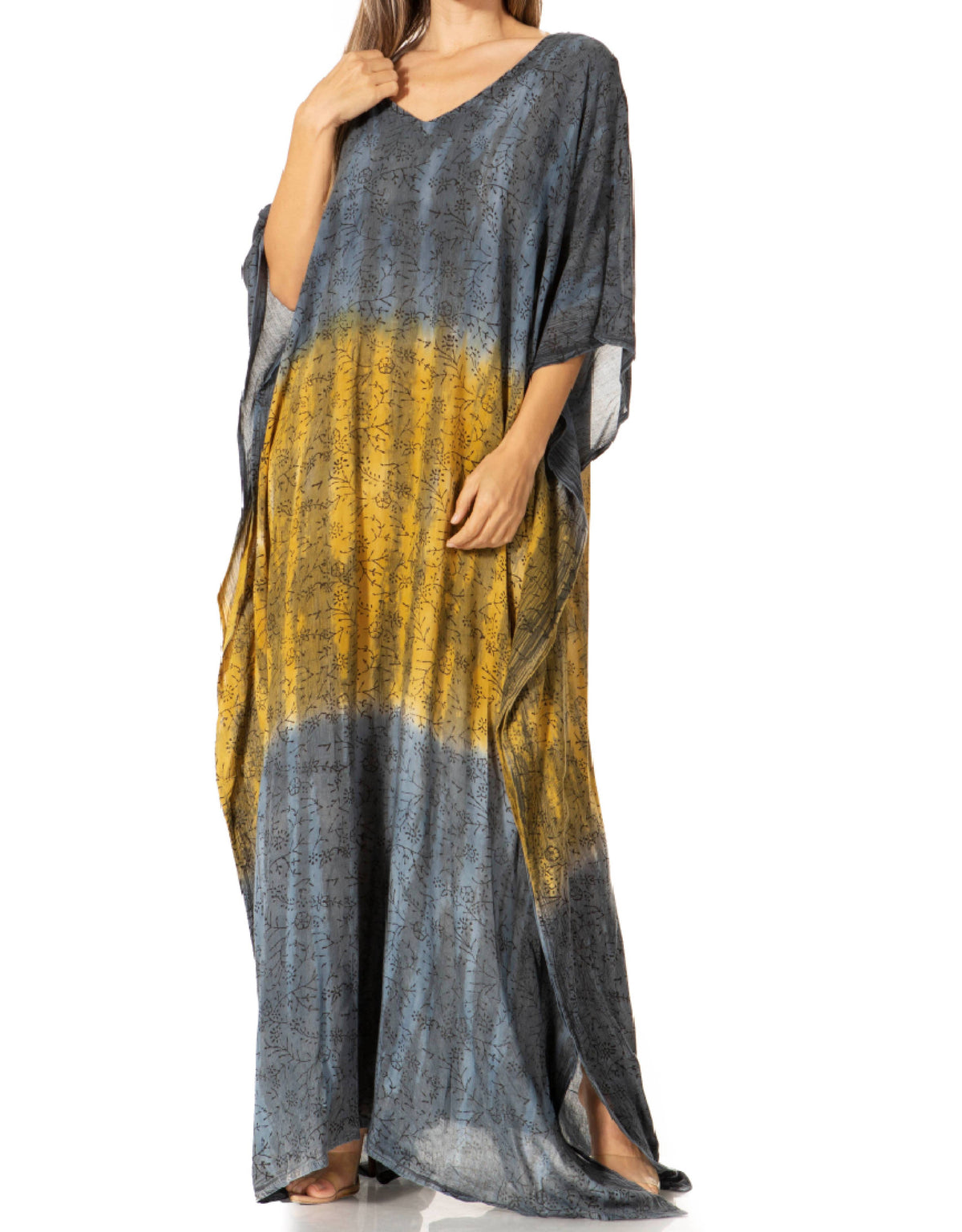Sakkas Tacy Women's Boho Summer Maxi Dress for Casual or Lounge Wear