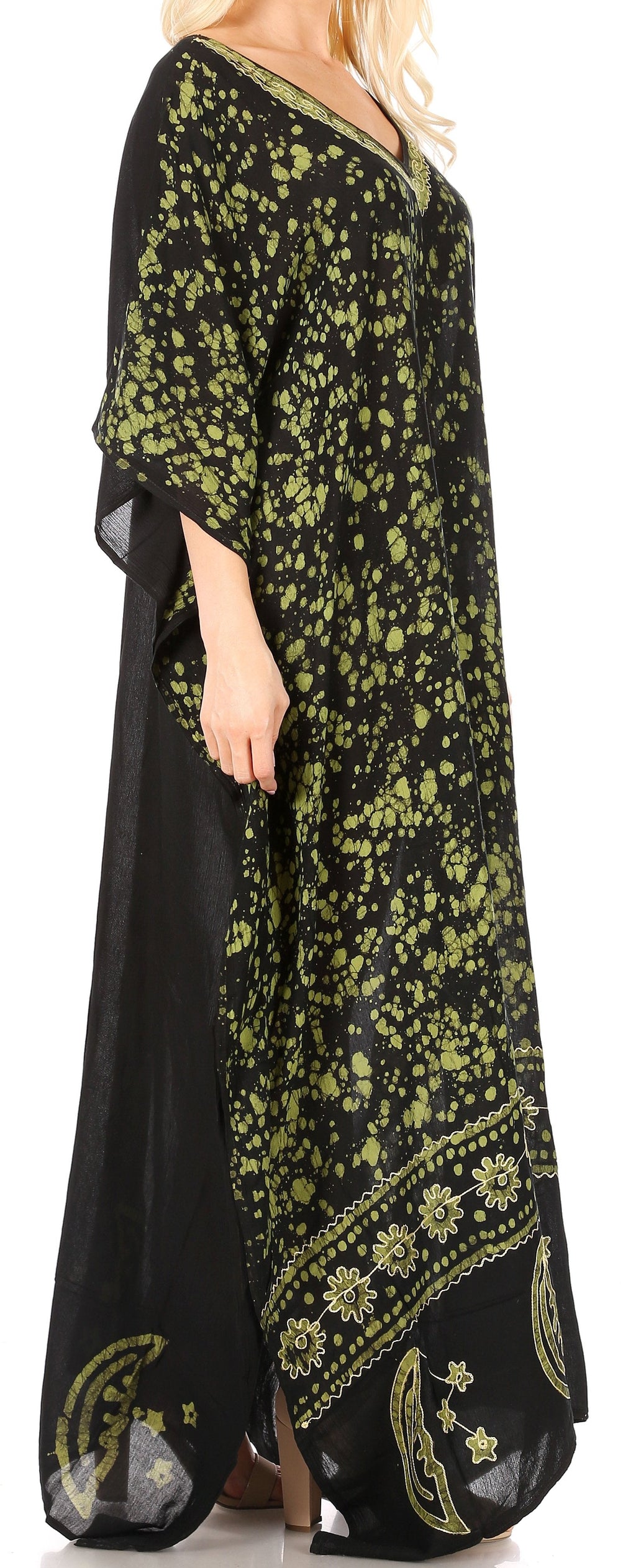 Sakkas Tacy Women's Boho Summer Maxi Dress for Casual or Lounge Wear