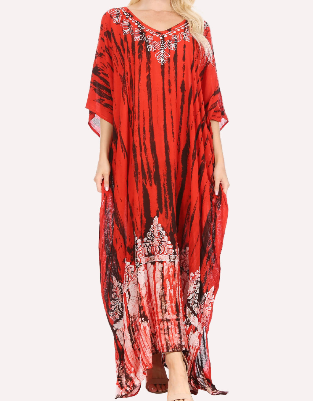 Sakkas Tacy Women's Boho Summer Maxi Dress for Casual or Lounge Wear