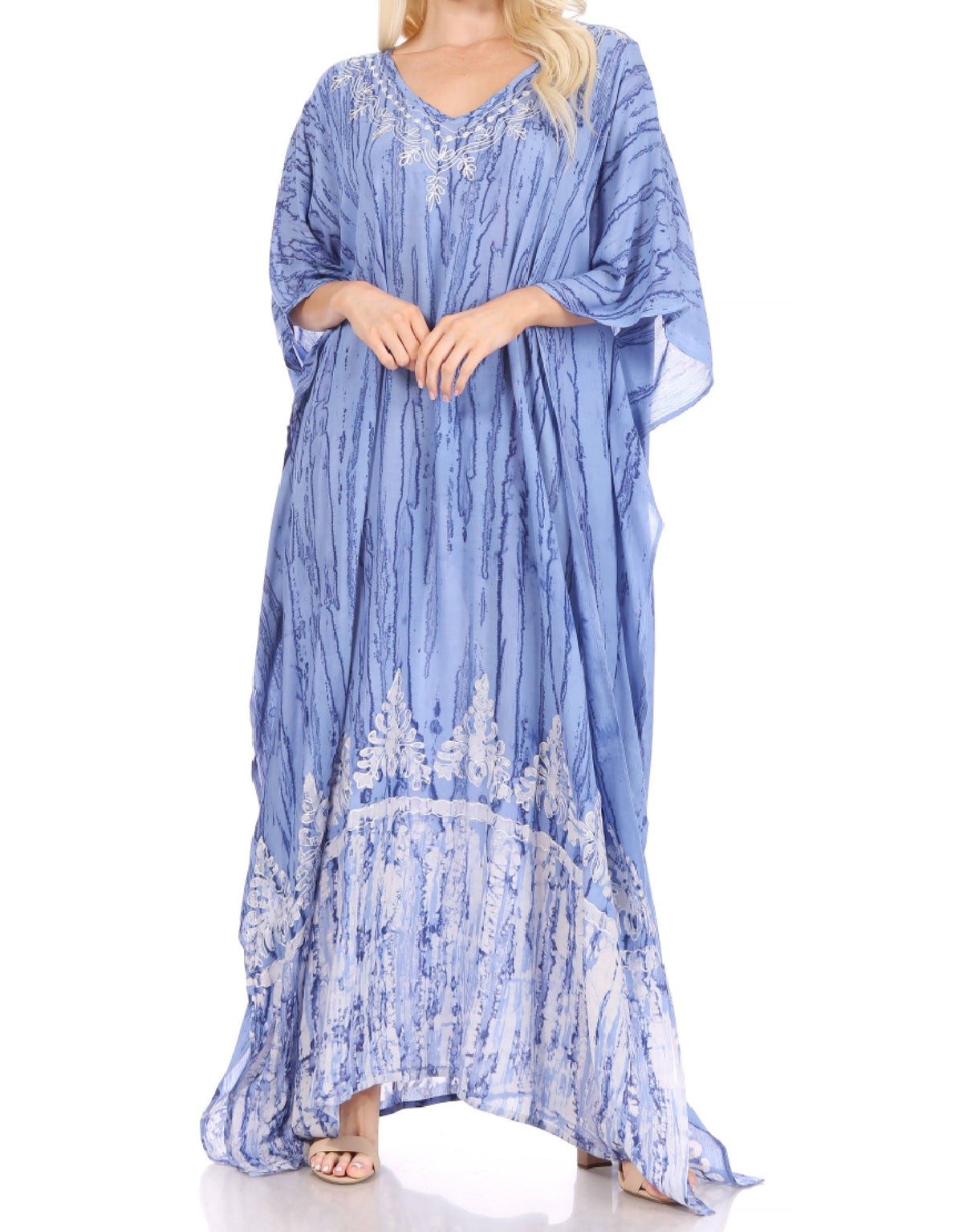Sakkas Tacy Women's Boho Summer Maxi Dress for Casual or Lounge Wear