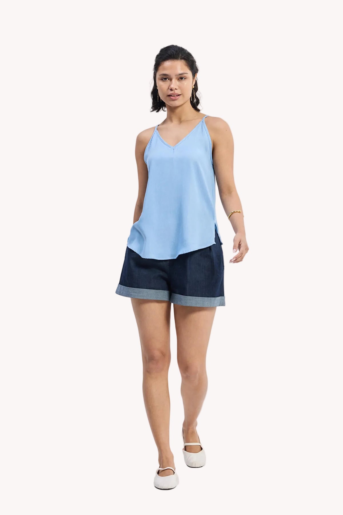 Endless Sunday Top in Denim