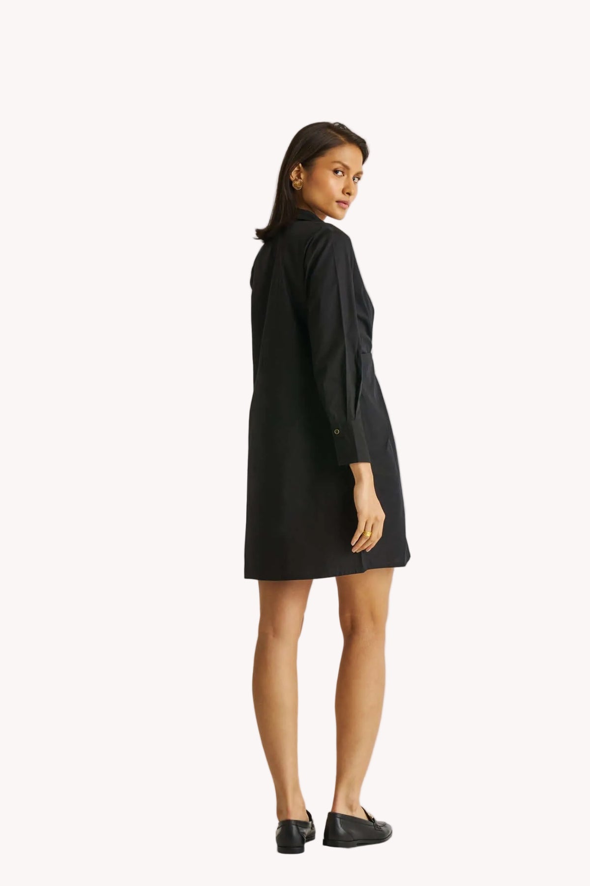 Front Twist Dress in Black