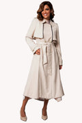Beige Classic Long Coat, Kim