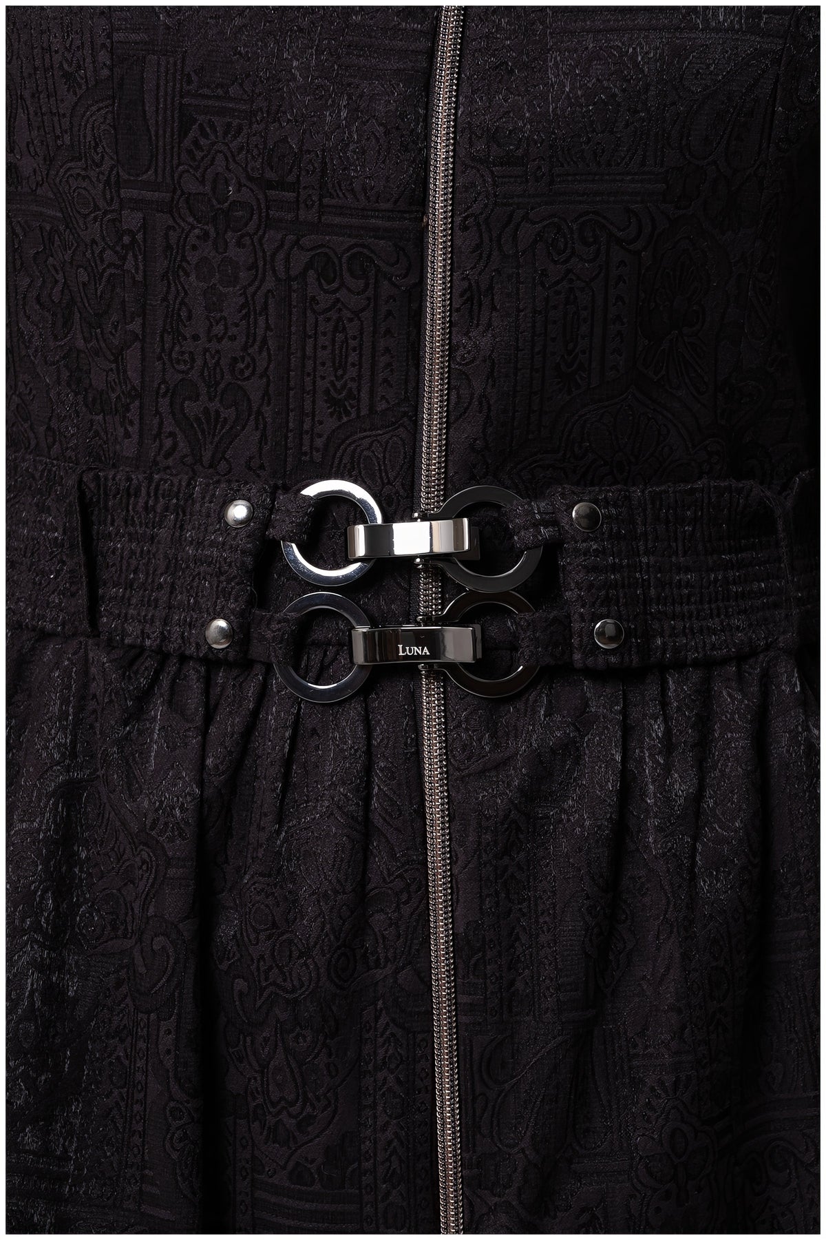 Black Cotton Short Tailored Coat, Iris