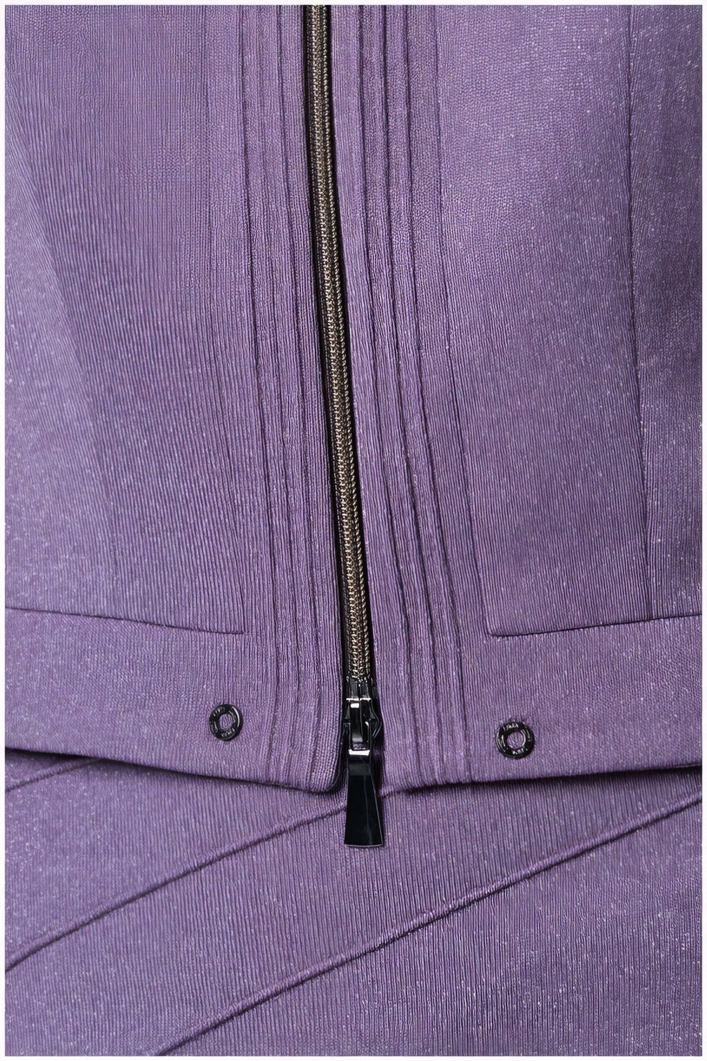 Purple Cropped Zip Blazer, Neda