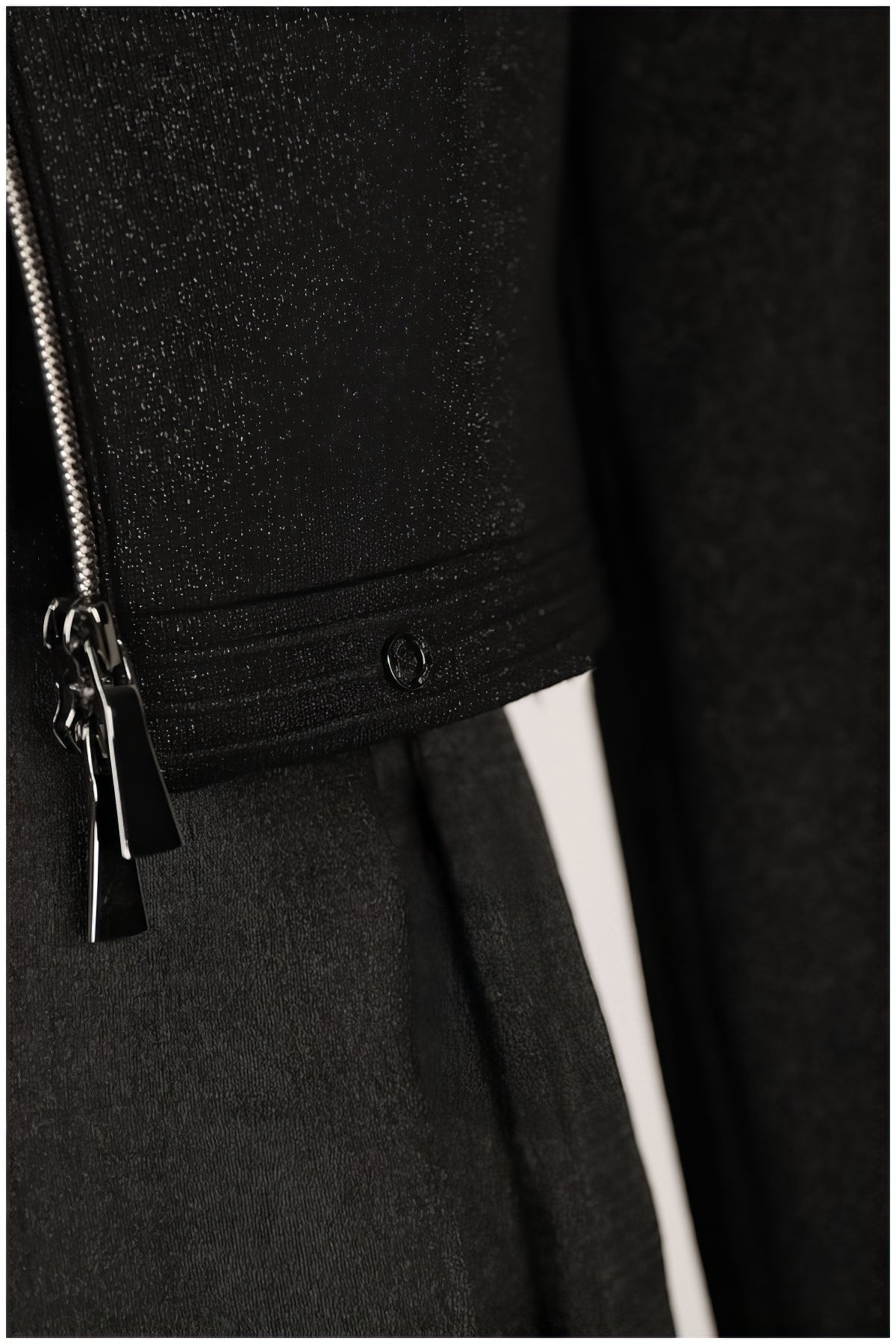 Black Cropped Zip Blazer, Frida