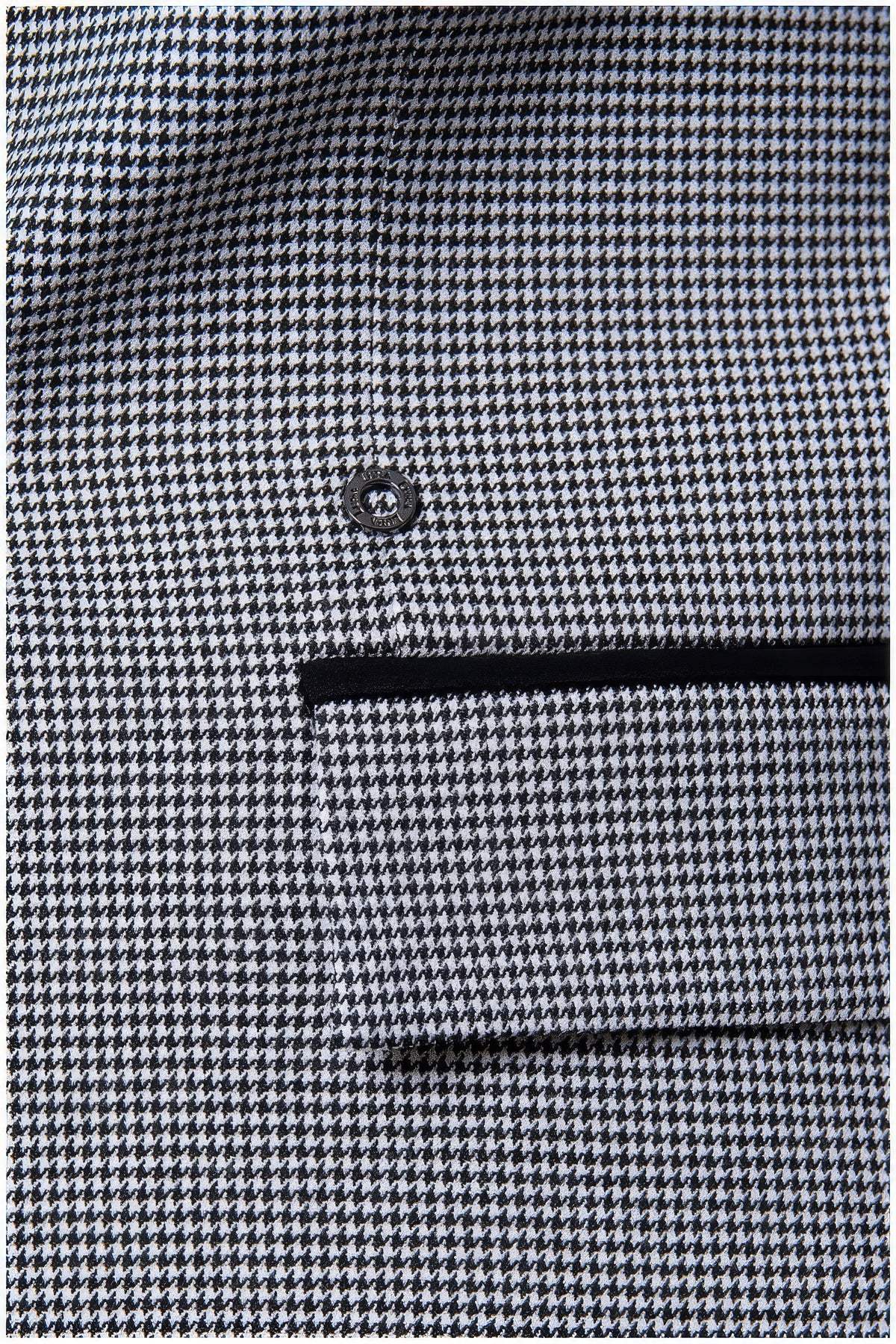 Multicolor Houndstooth Tailored Blazer, Elena