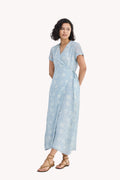 Maxi Wrap Dress in Florals