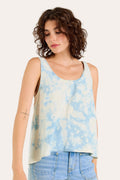 Wabi Sabi Crop Tank - Sky Wash