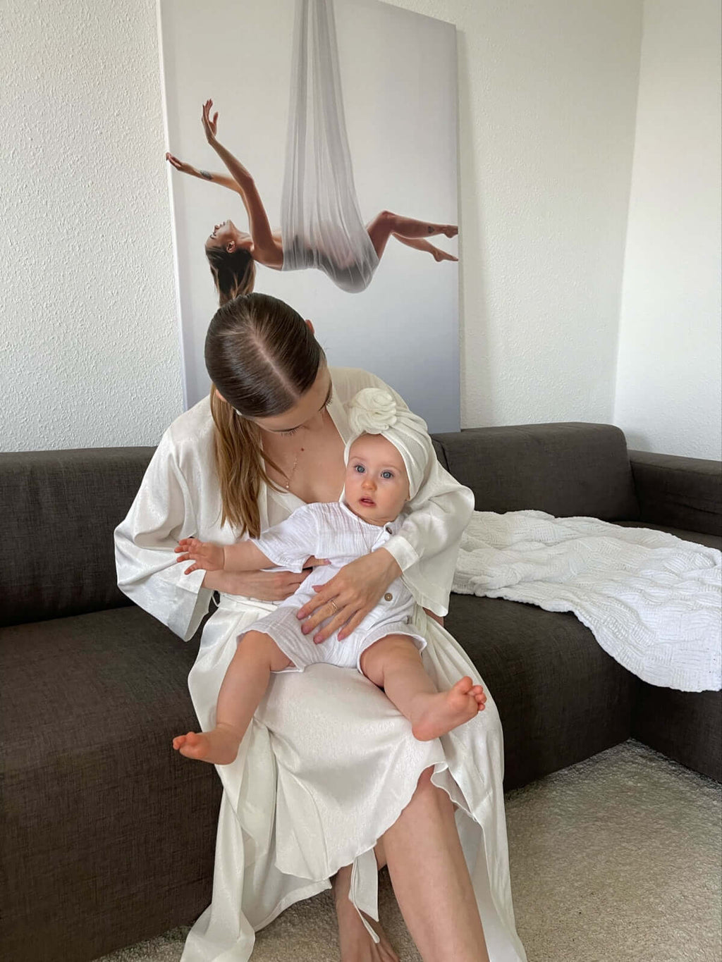 Elegant Robe Dress & Pajama Set Bridal