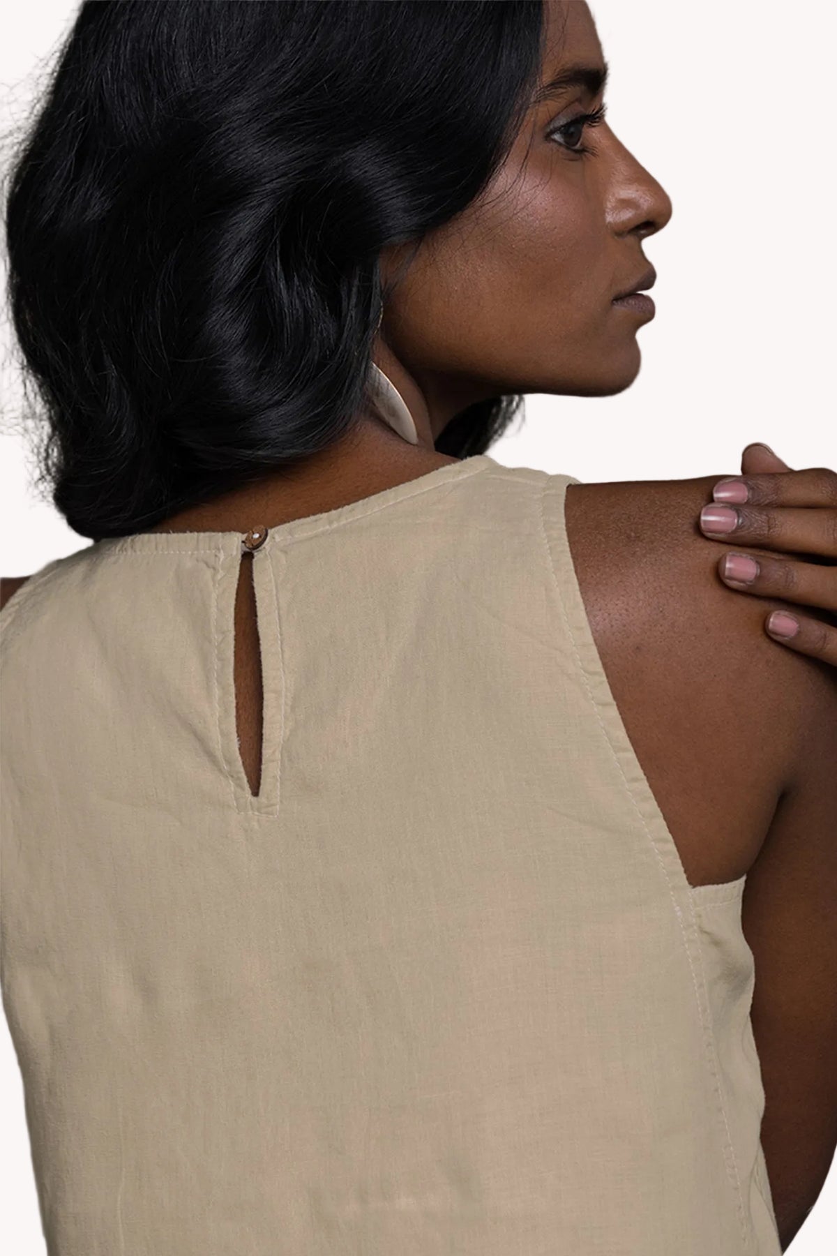 Reading Tea Leaves Dress in Neutral Beige