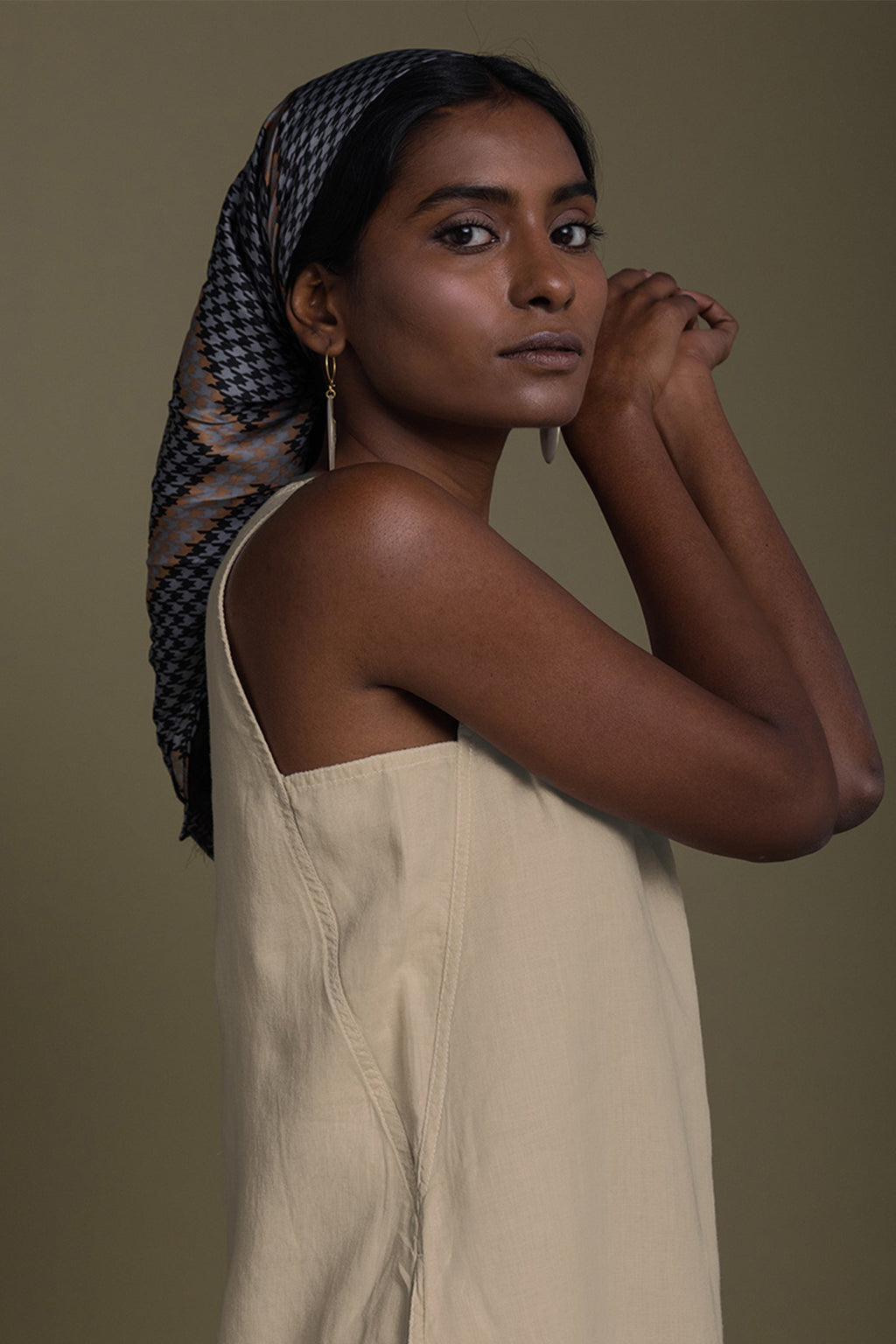 Reading Tea Leaves Dress in Neutral Beige