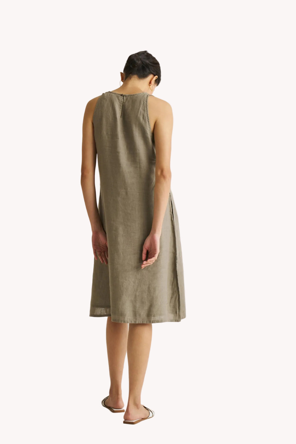 Reading Tea Leaves Dress in Dark Olive