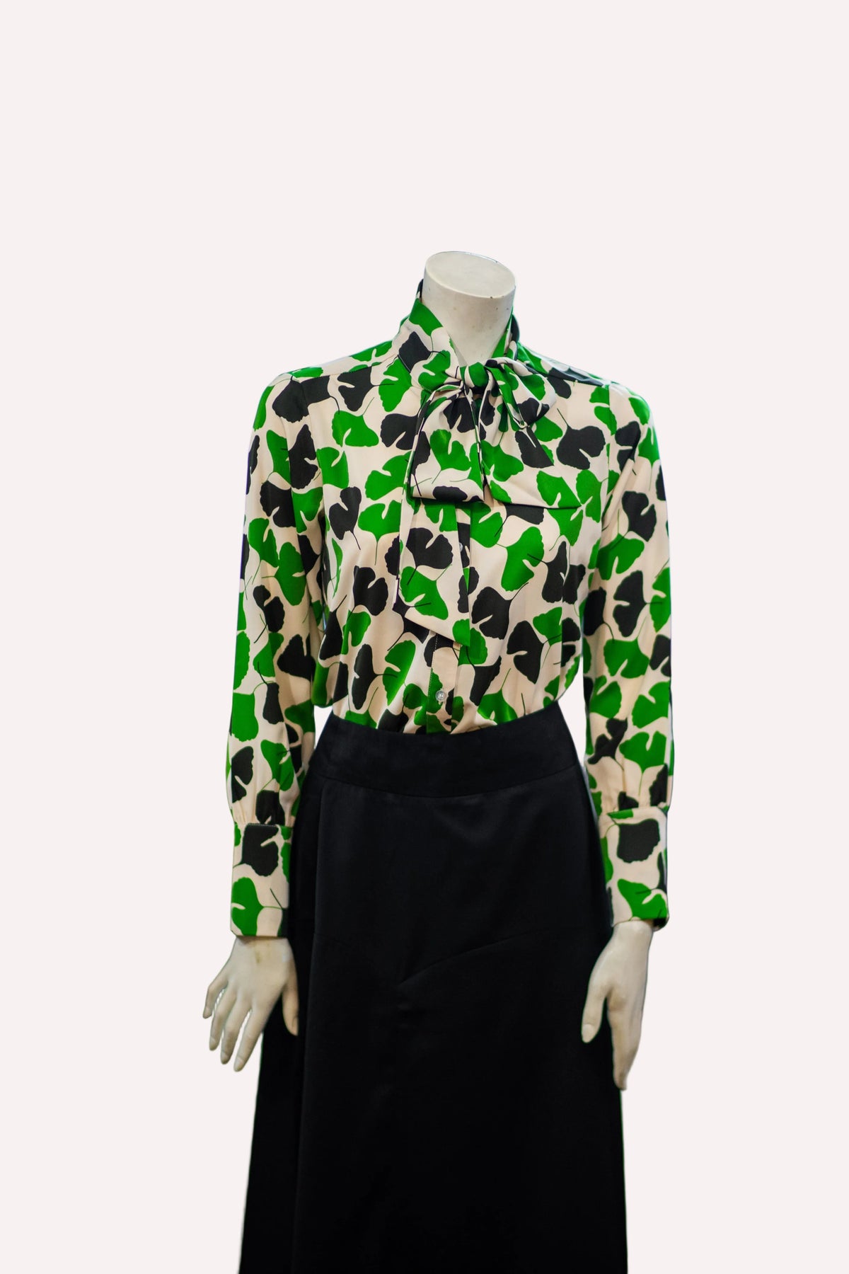 Floral Green Button Up Top
