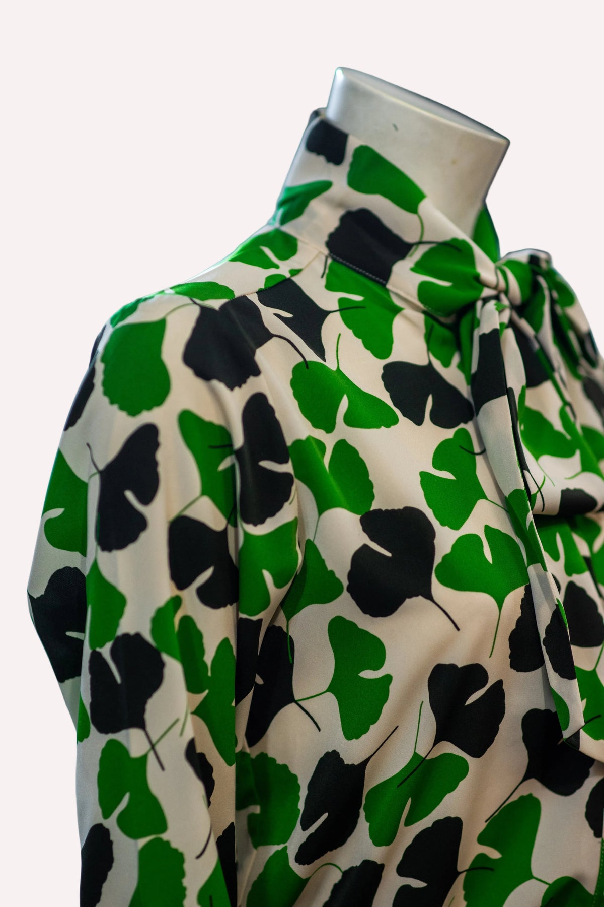 Floral Green Button Up Top