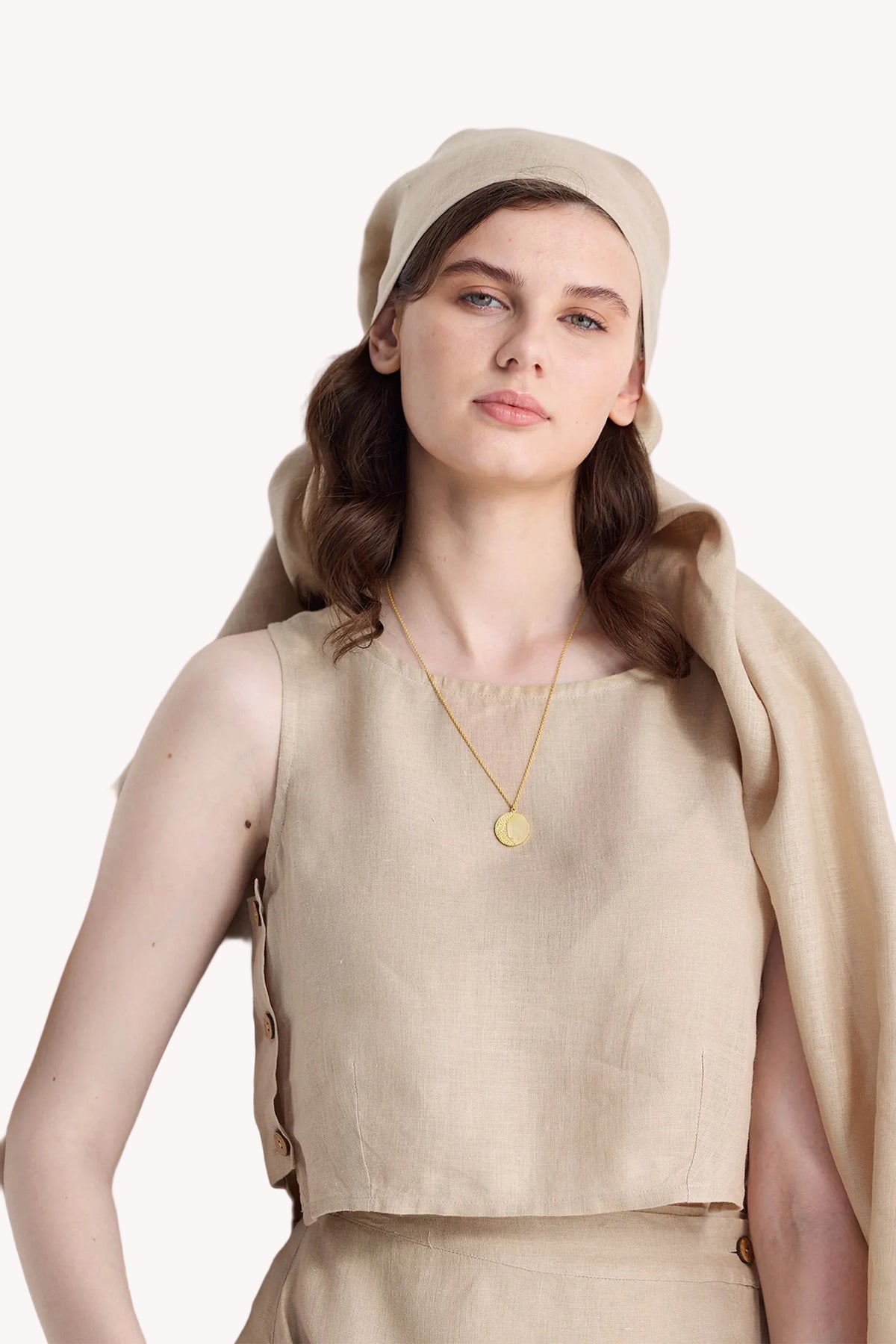 Breezy Summer Set in Neutral Beige