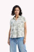 Relaxed-fit Button-down Shirt in Animal print