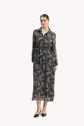 Relaxed-fit Shirt Dress in Animal Print
