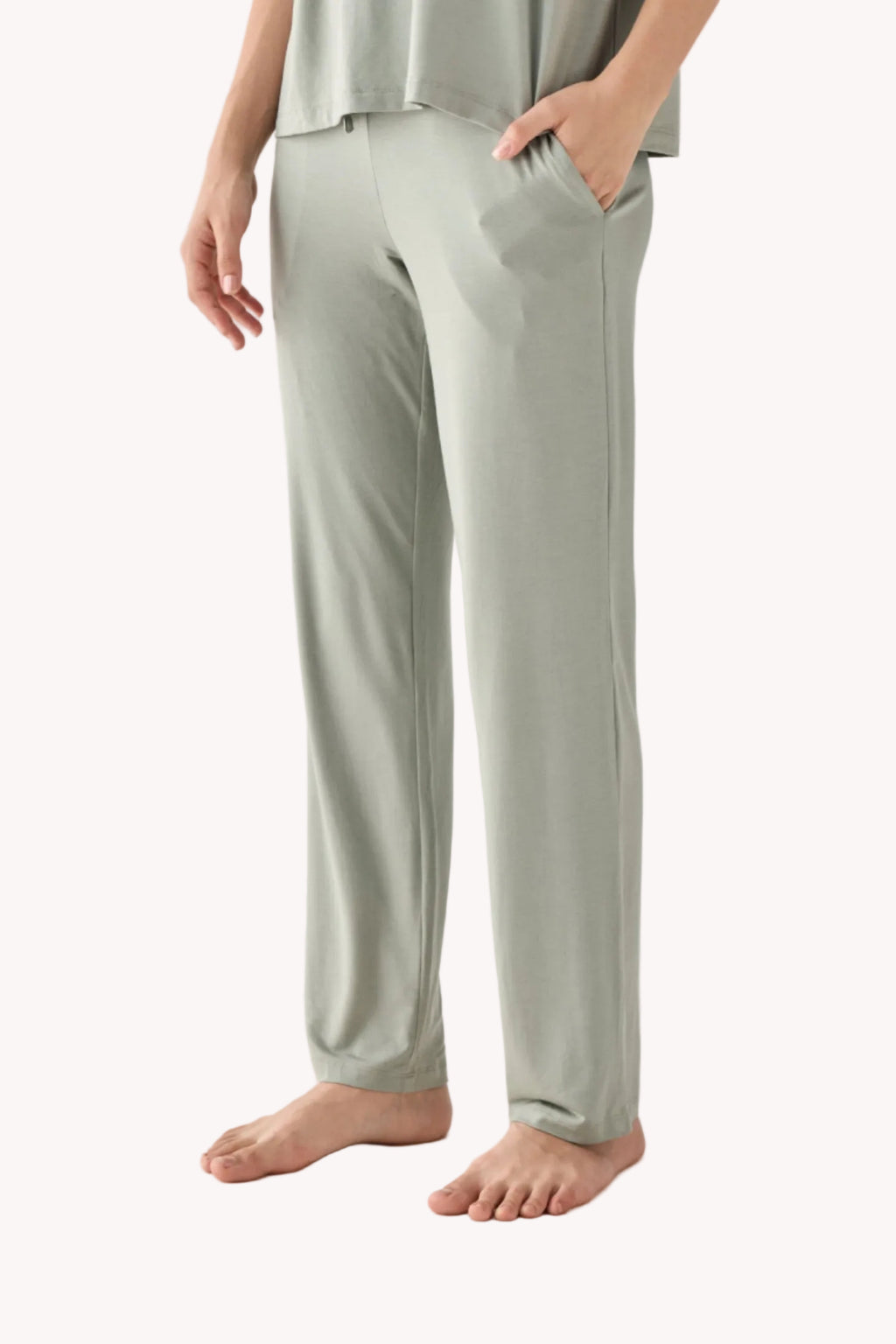 Wide Leg Pant in Olive