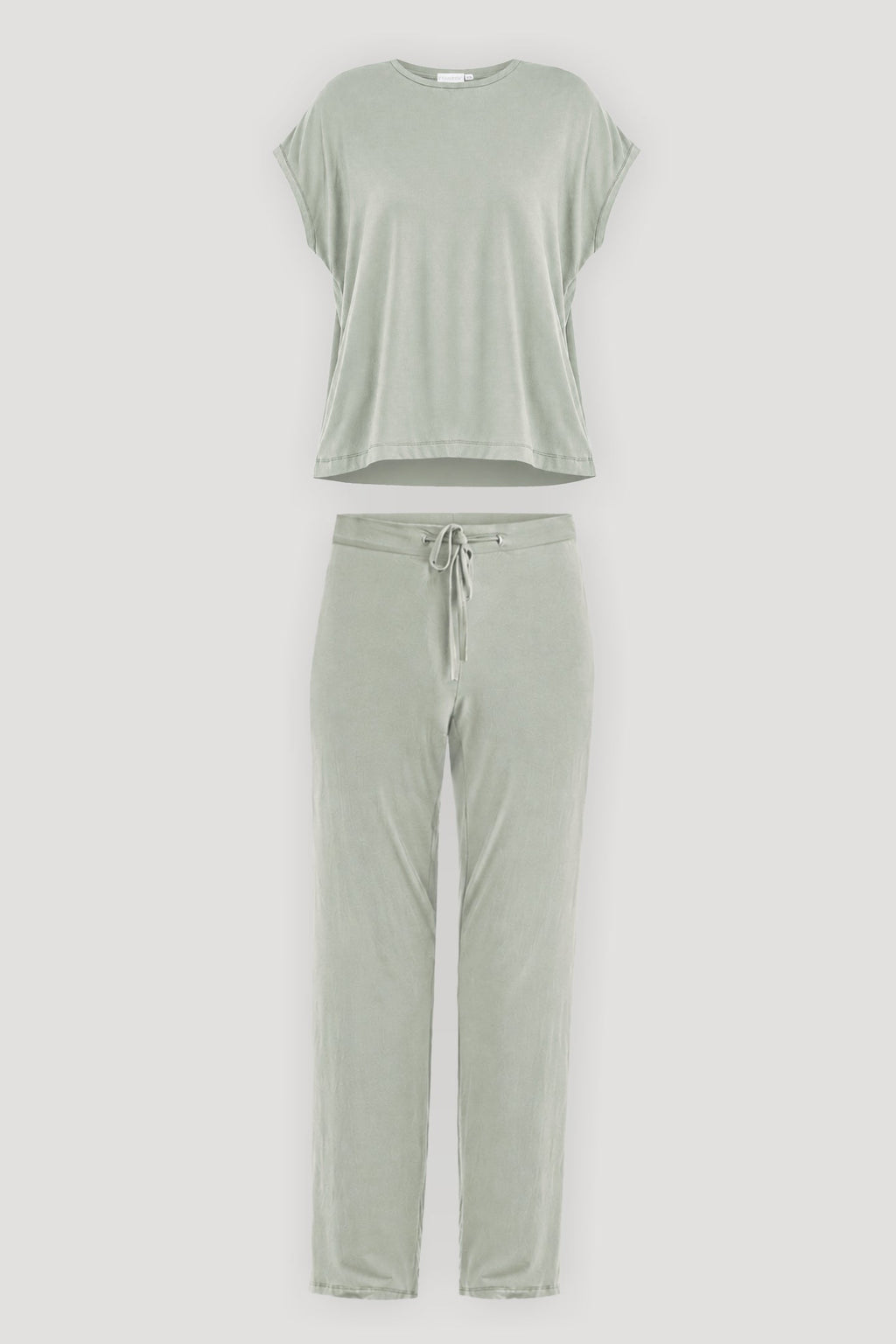 Relaxed Tee Set in Olive