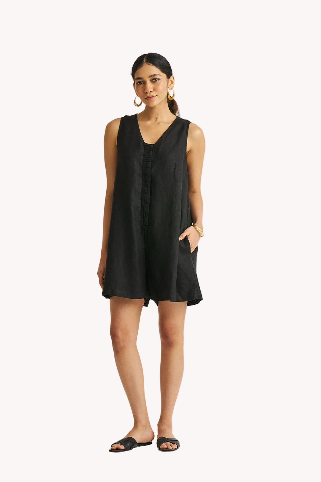 Romp and Play Romper in Black