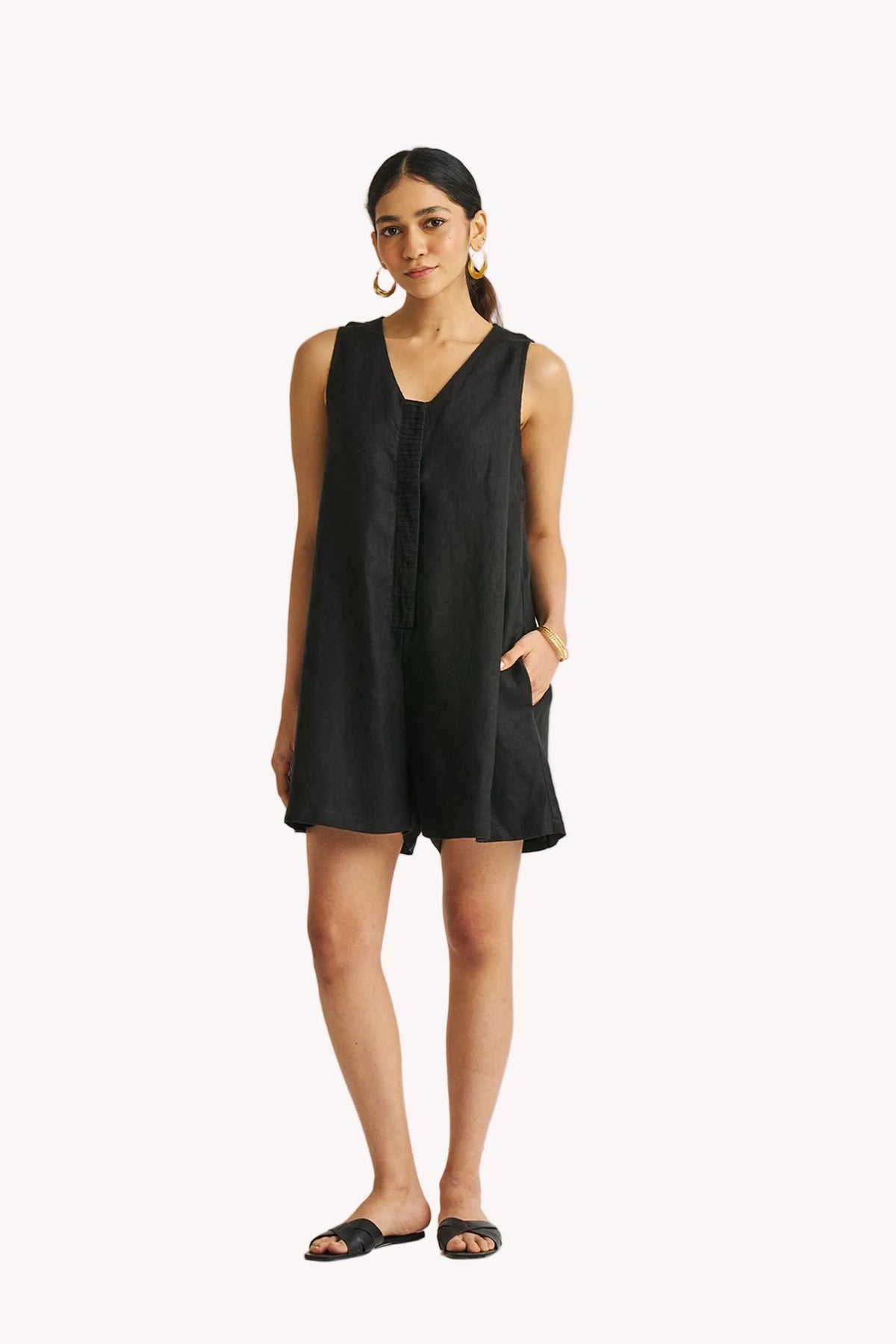 Romp and Play Romper in Black