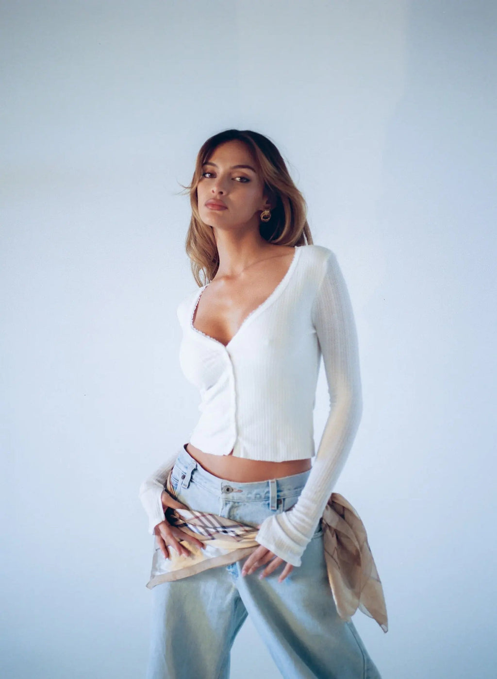 Pointelle Cardi
