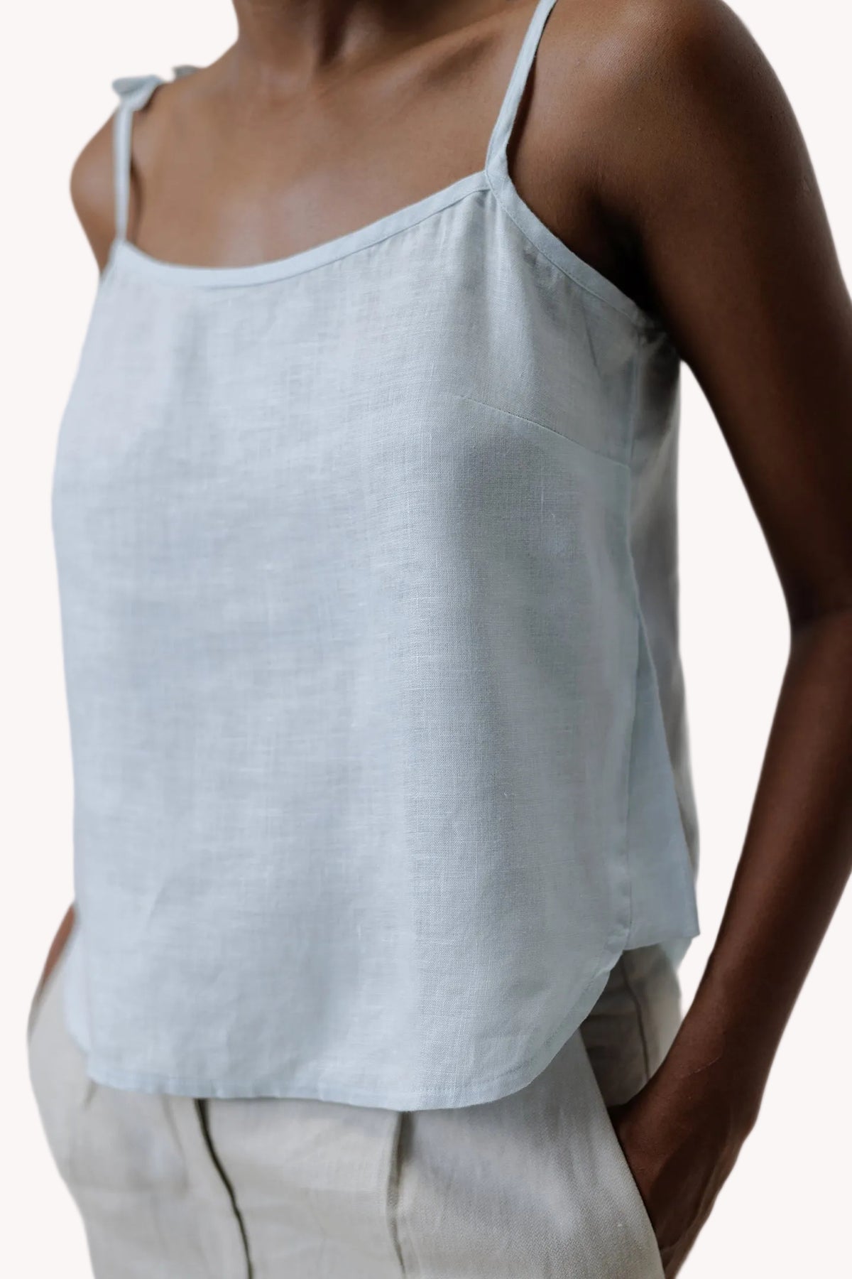 Tie-up Camisole in Blue