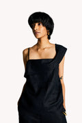 The Wandering Wave Top in Black