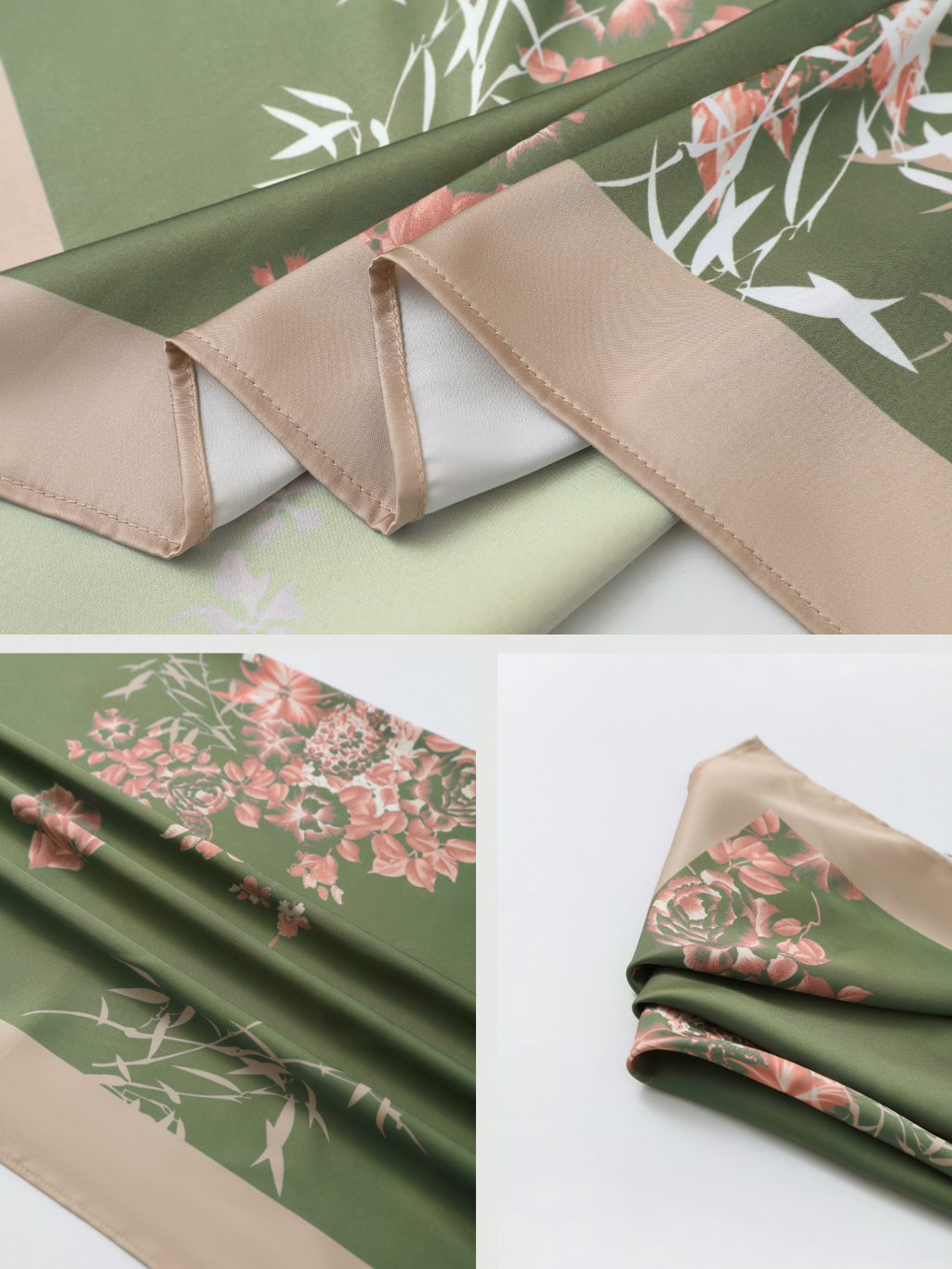 Short Kimono Robe Olive