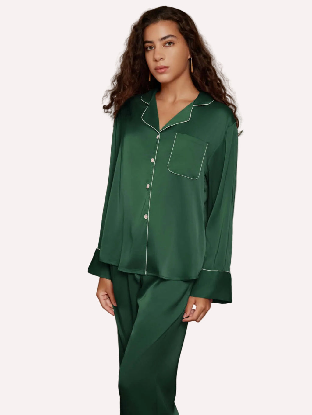 Lapel Pajama Set 3 Pcs