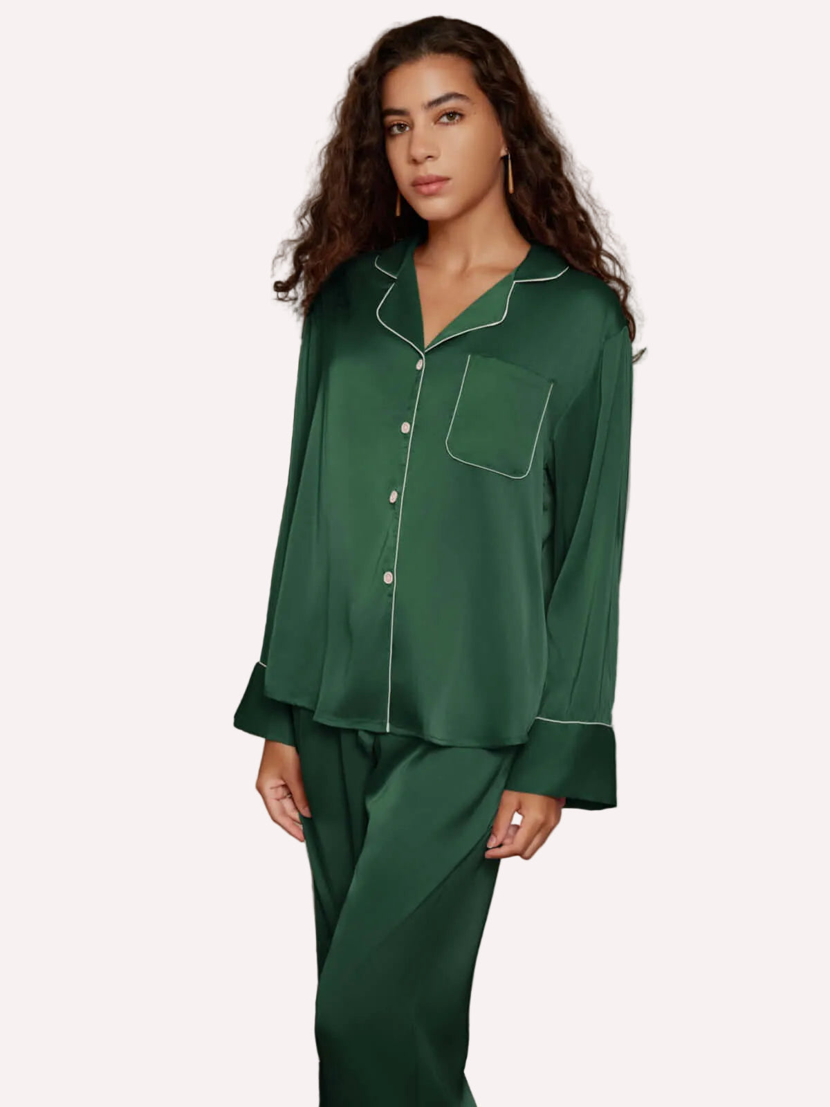 Lapel Pajama Set 3 Pcs