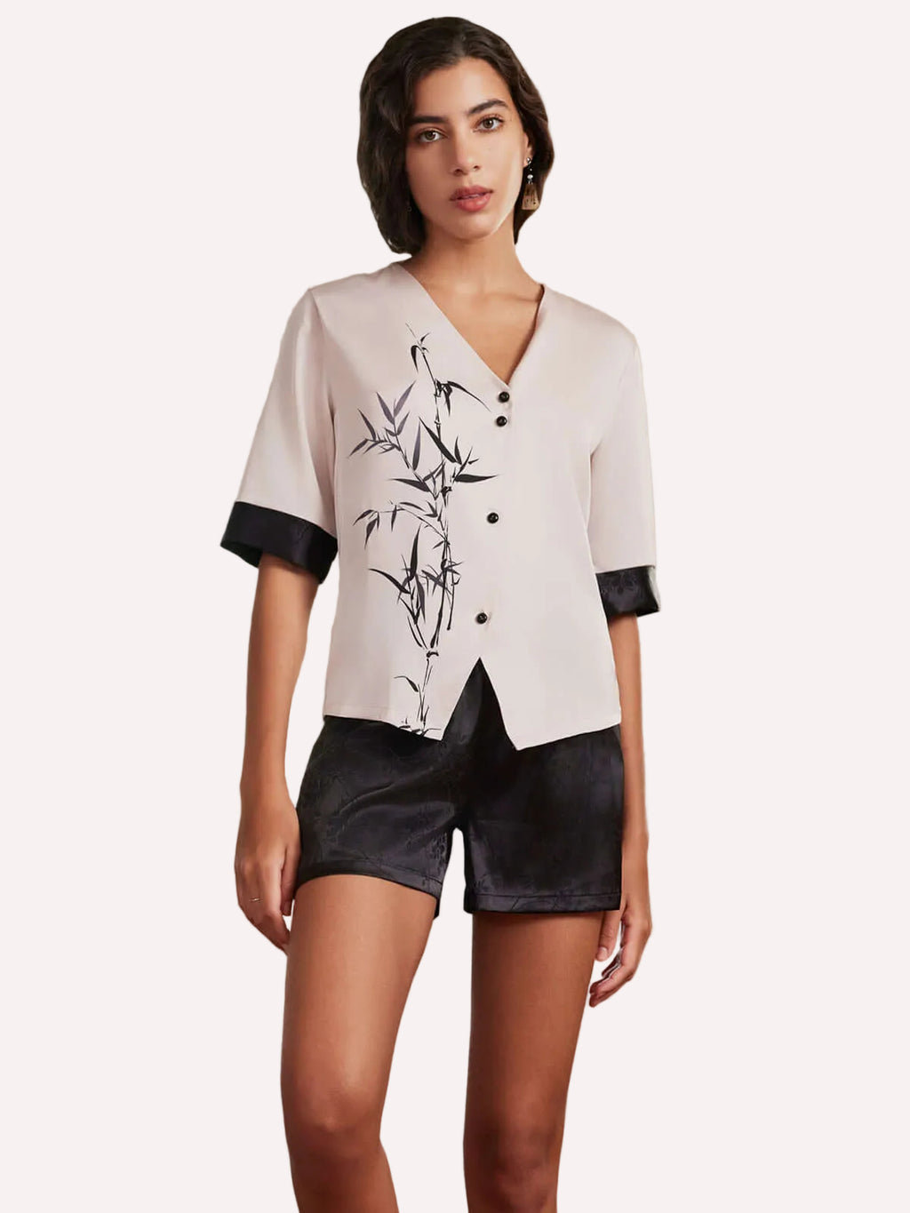 Ink Bamboo Pajama Set Shorts 2 Pcs