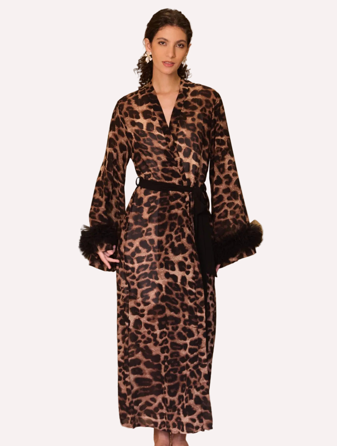Wild Leopard Kimono Robe