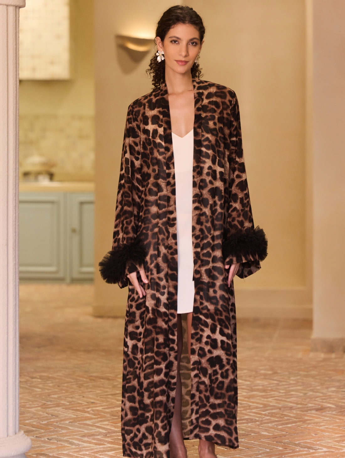 Wild Leopard Kimono Robe