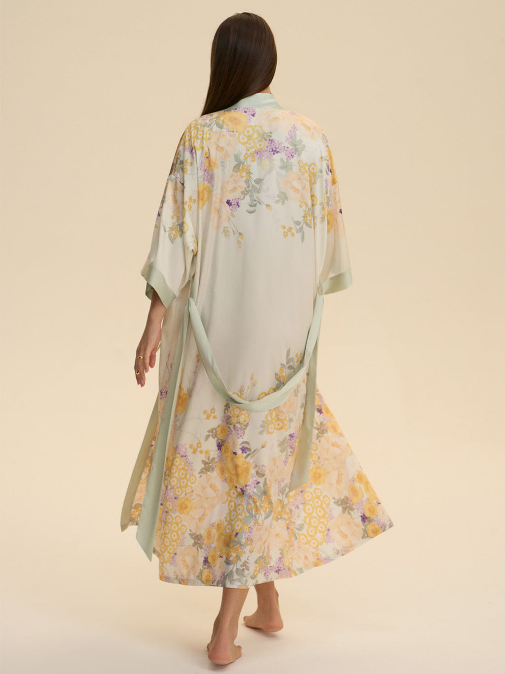 Soft Bloom Kimono Robe