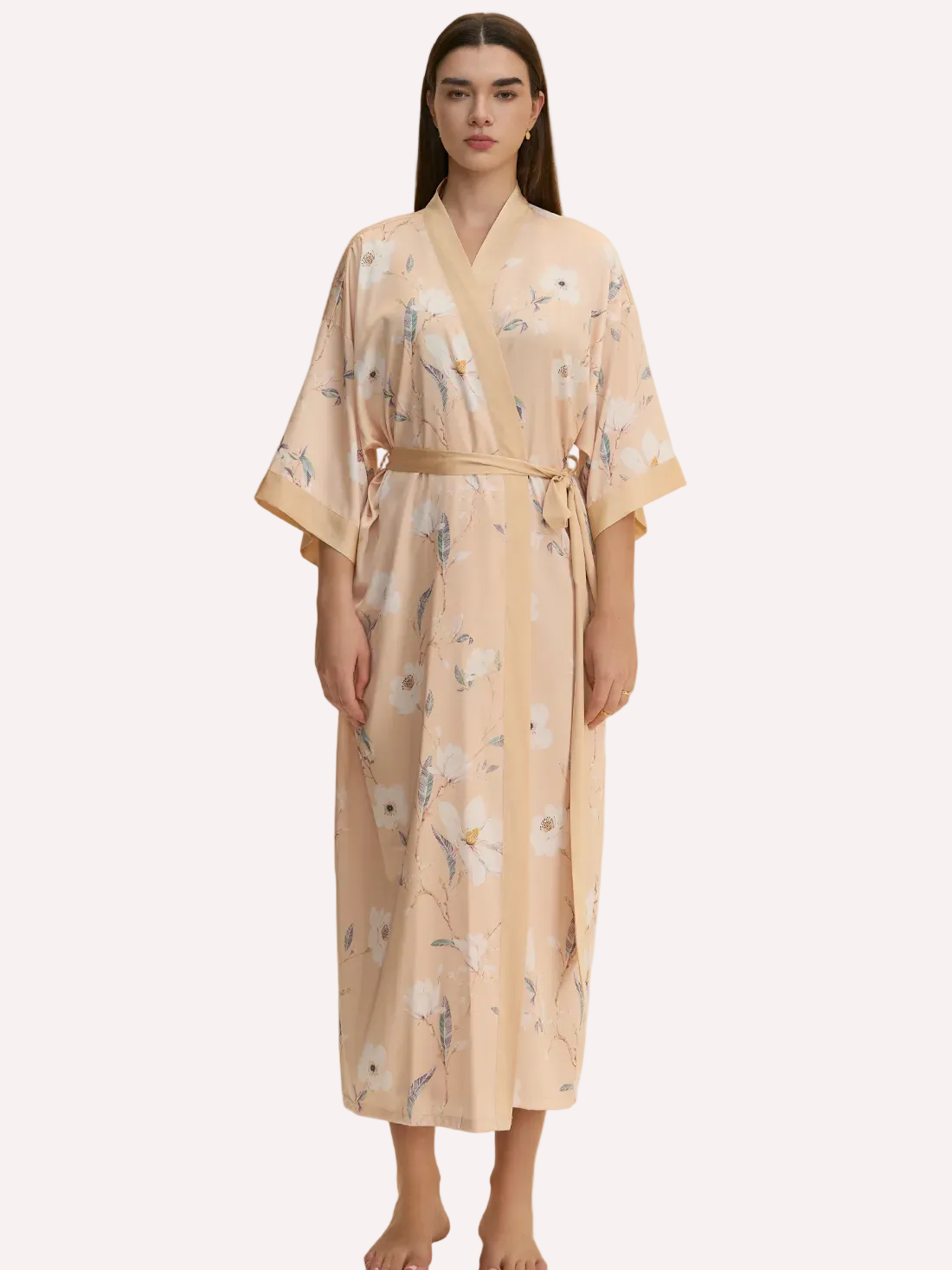 Champagne Blossom Kimono Robe
