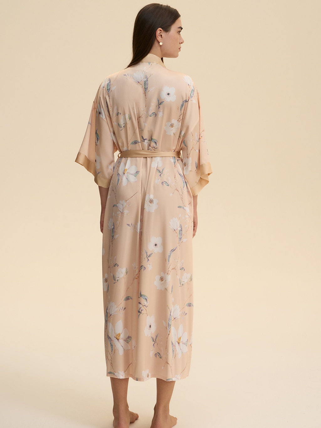 Champagne Blossom Kimono Robe